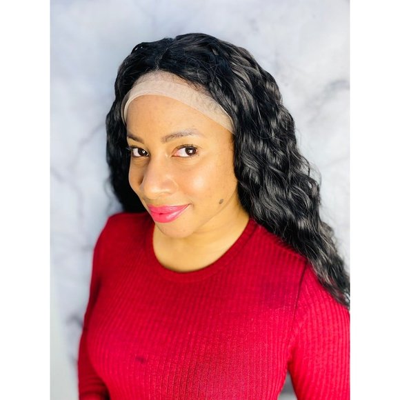 Deep Wave Curly Lace Front Wig - Picture 1 of 6